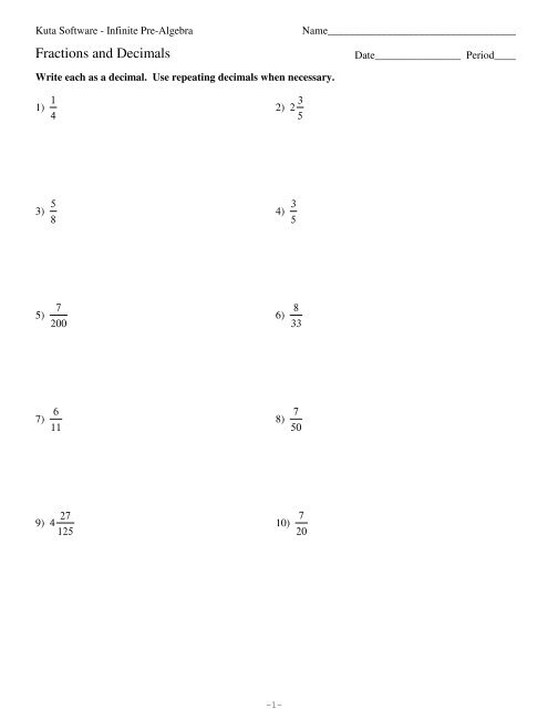 converting-decimals-to-fractions-worksheet-kuta