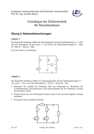 Fachgebiet Leistungselektronik und Elektrische Antriebstechnik