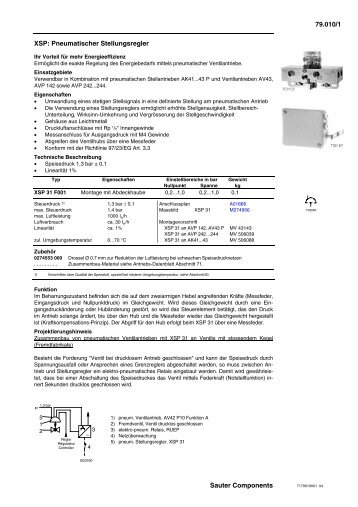 Produktdatenblatt - Sauter