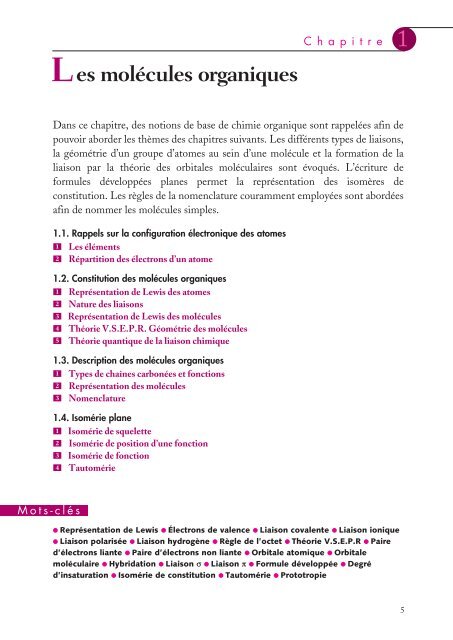 Chimie organique - Cours - Numilog