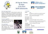 VR Tag des Talents Ski Alpin 12.02.2012 Skilift Seibelseckle