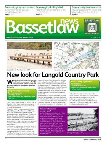 New look for Langold Country Park - Bassetlaw District Council