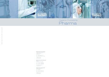 Hygienic Pharma BroschÃ¼re - BÃ¼rkert Fluid Control Systems