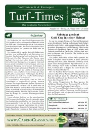 Aufgalopp - Turf-Times Deutschland