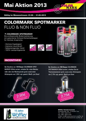 colormark spotmarker - Verkehrstechnik Wöffler