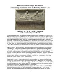 Illustrating the Case for Funerary Monuments - College of New ...