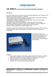 UA 1000 N Compact Universal Extended Broadband ... - Hirschmann