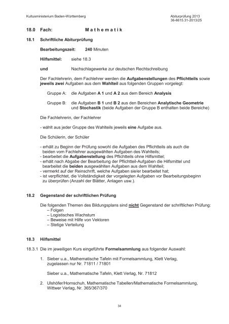  Schwerpunktthemen Abitur 2013 Illustration 