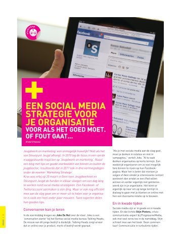 Een social media strategie voor je organisatie (pdf - Steunpunt Jeugd