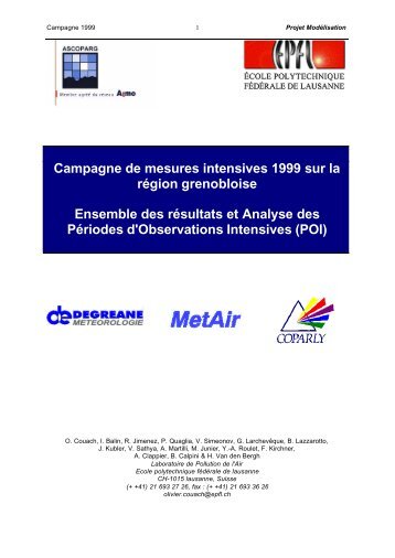 MetAir - LPAS - EPFL