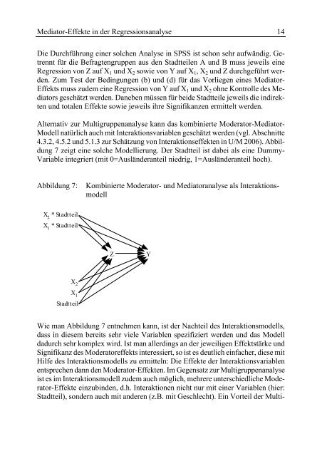 Mediator-Effekte in der Regressionsanalyse - UniversitÃ¤t Stuttgart