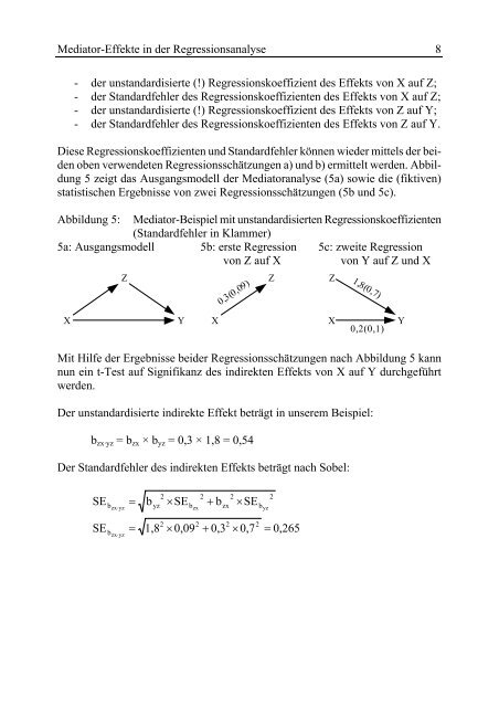 Mediator-Effekte in der Regressionsanalyse - UniversitÃ¤t Stuttgart