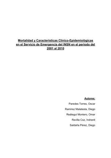 Informe Final PE-13-2011.pdf - Instituto Nacional de Salud del NiÃƒÂ±o