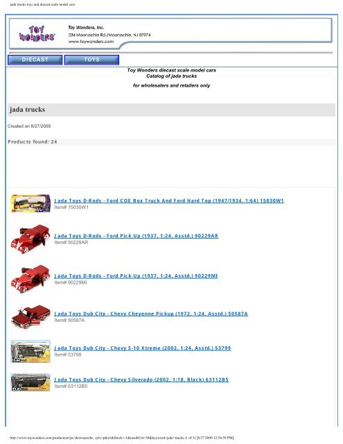 toy wonders cars