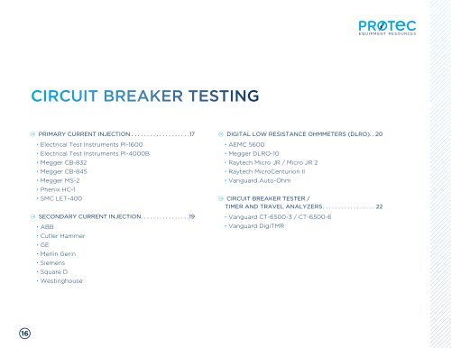 MeasureMent & test equipMent rental resource Guide - ProTec ...