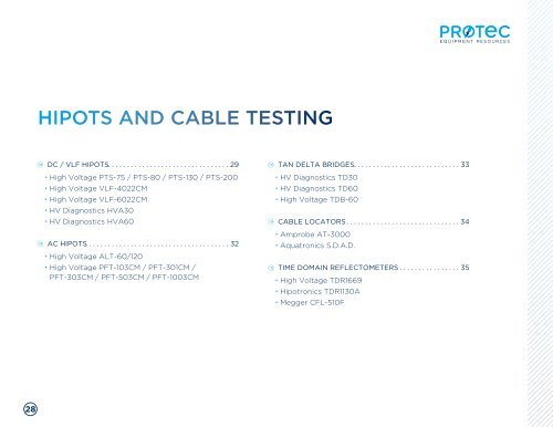 MeasureMent & test equipMent rental resource Guide - ProTec ...