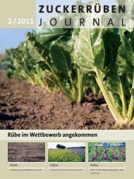 zuckerrÃ¼ben journal - Rheinische RÃ¼benbauer-Verband eV