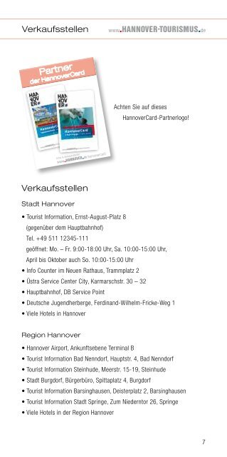 HannoverCard - Hannover.de