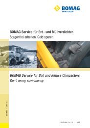 Service Kits - Bomag