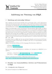 Anleitung zur Nutzung von LATEX - Institut fÃ¼r Statistik Leibniz ...