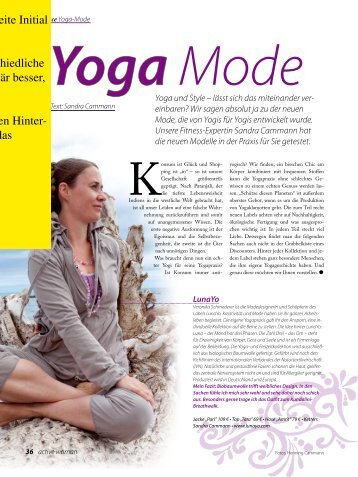 Yoga Mode Yoga und Style - Sandra Cammann