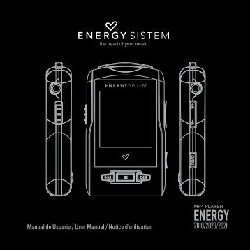 Manual de Usuario / User Manual / Notice d'utilisation - Energy Sistem