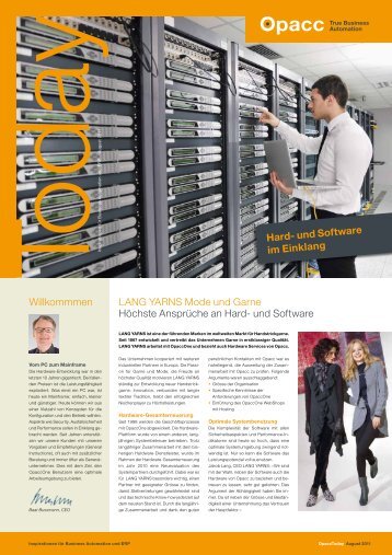 Ausgabe August 2011 - Opacc