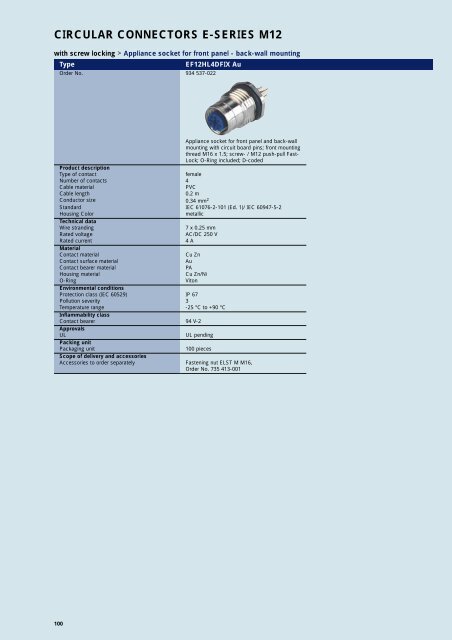 Industrial Connectors - e-catalog - Belden