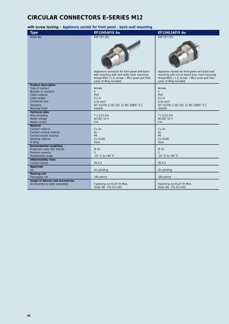 Industrial Connectors - e-catalog - Belden