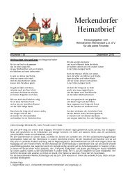 aktueller Heimatbrief - Stadt Merkendorf