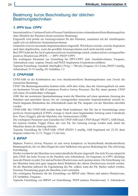 Manual Intensivmedizin - Levofloxacin