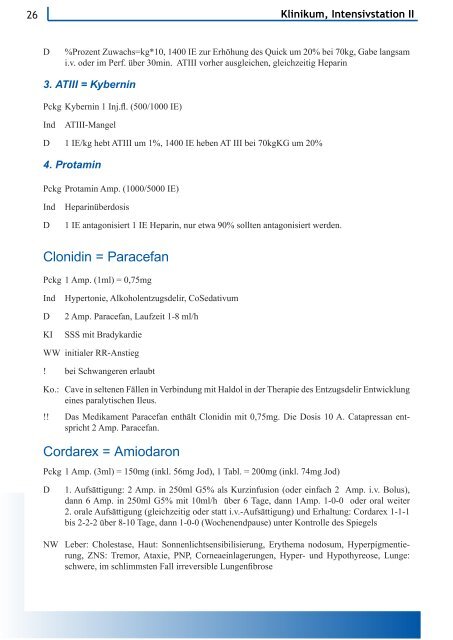 Manual Intensivmedizin - Levofloxacin