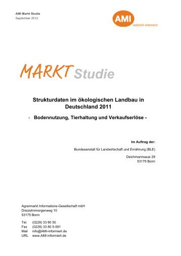 AMI_Marktstudie_Bio-Strukturdaten_2011 - Oekolandbau.de