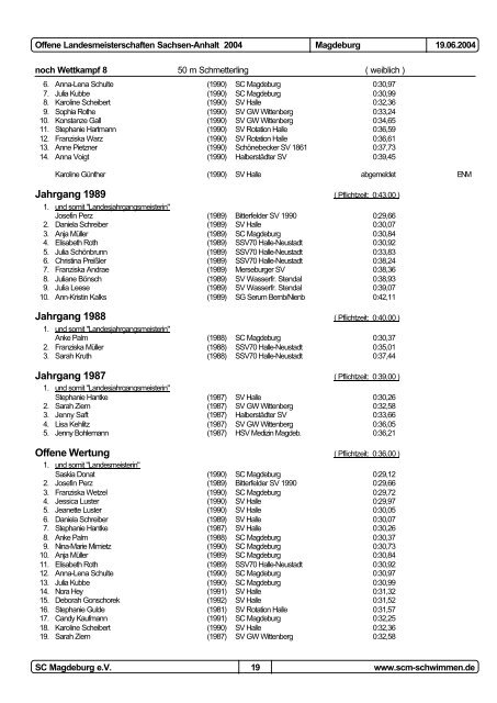 2.Abschnitt (PDF) - SchwimmSportVereinigung 70 Halle-Neustadt e. V.