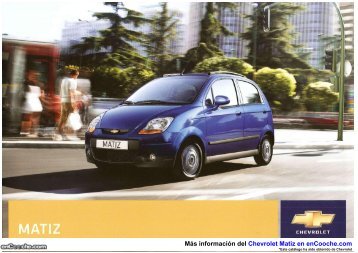 CatÃ¡logo del Chevrolet Matiz - enCooche.com