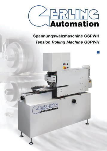 Spannungswalzen GSPWH - GERLING Automation