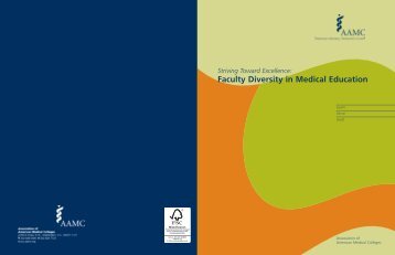 Striving toward excellence: faculty diversity in medical education