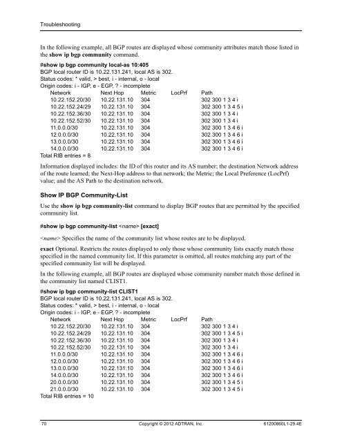 View - ADTRAN Support Community