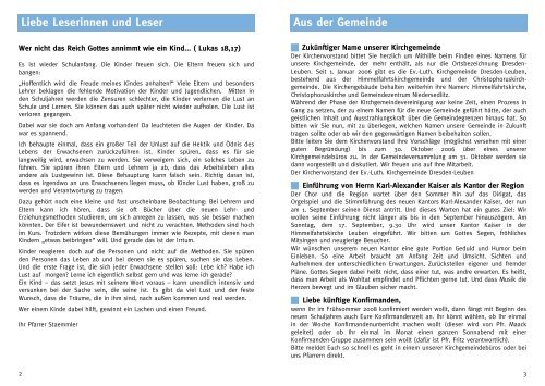 Gemeindebrief August/September 2006 - Ev.-Luth. Kirchgemeinde ...