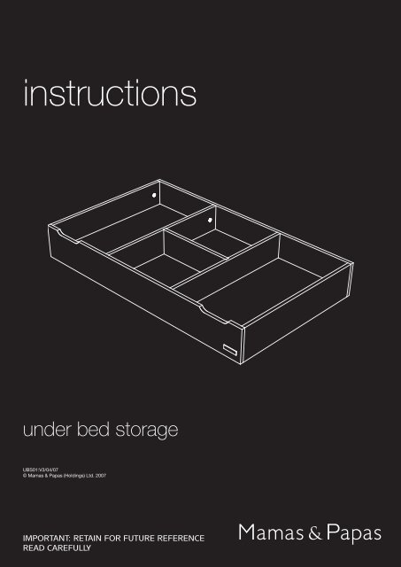 mamas and papas underbed storage