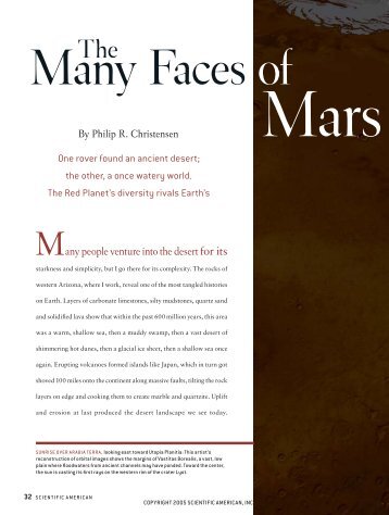 The Many Faces of Mars - Scientific American Digital