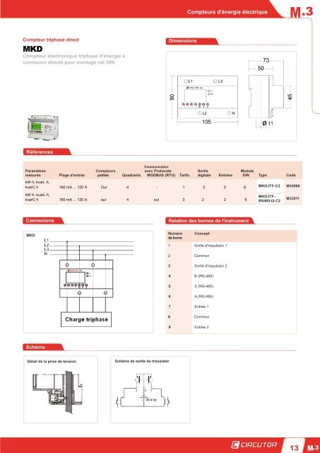 Catalogue Circutor M3 Compteurs d'Ã©nergie - Ulrichmatterag.ch