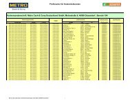 Metro Cash & Carry Deutschland Gmbh ... - C+C Schaper Gmbh