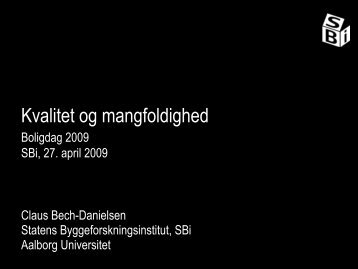 Kvalitet og mangfoldighed - Statens Byggeforskningsinstitut