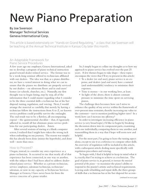 Download PDF Piano Technicians Guild