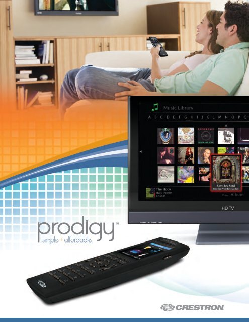 Prodigy Computer Controls Crestron Prodigy - Custom Controls