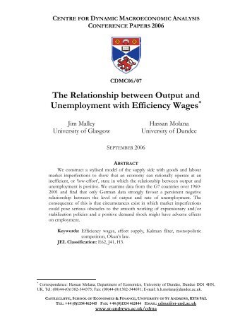 The Relationship between Output and ... - ResearchGate