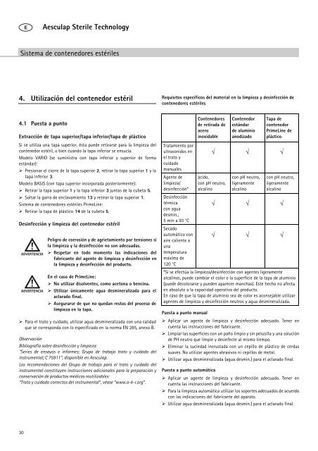 Aesculap Sterile Technology Primeline