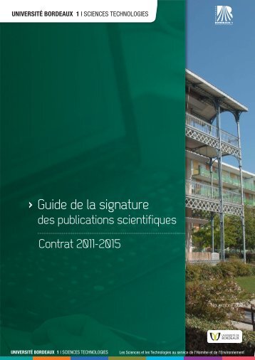 UniversitÃ© Bordeaux 1 - Guide de la signature des ... - LaBRI