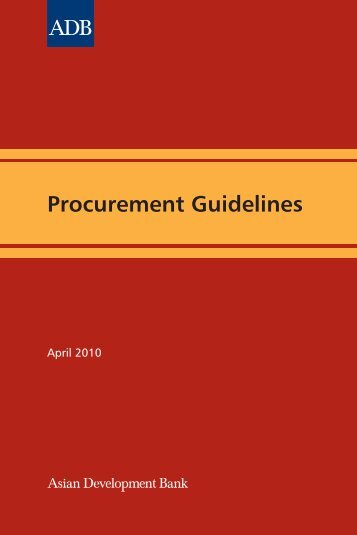 Procurement Guidelines